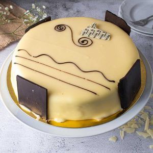 Tarta mango y chocolate blanco